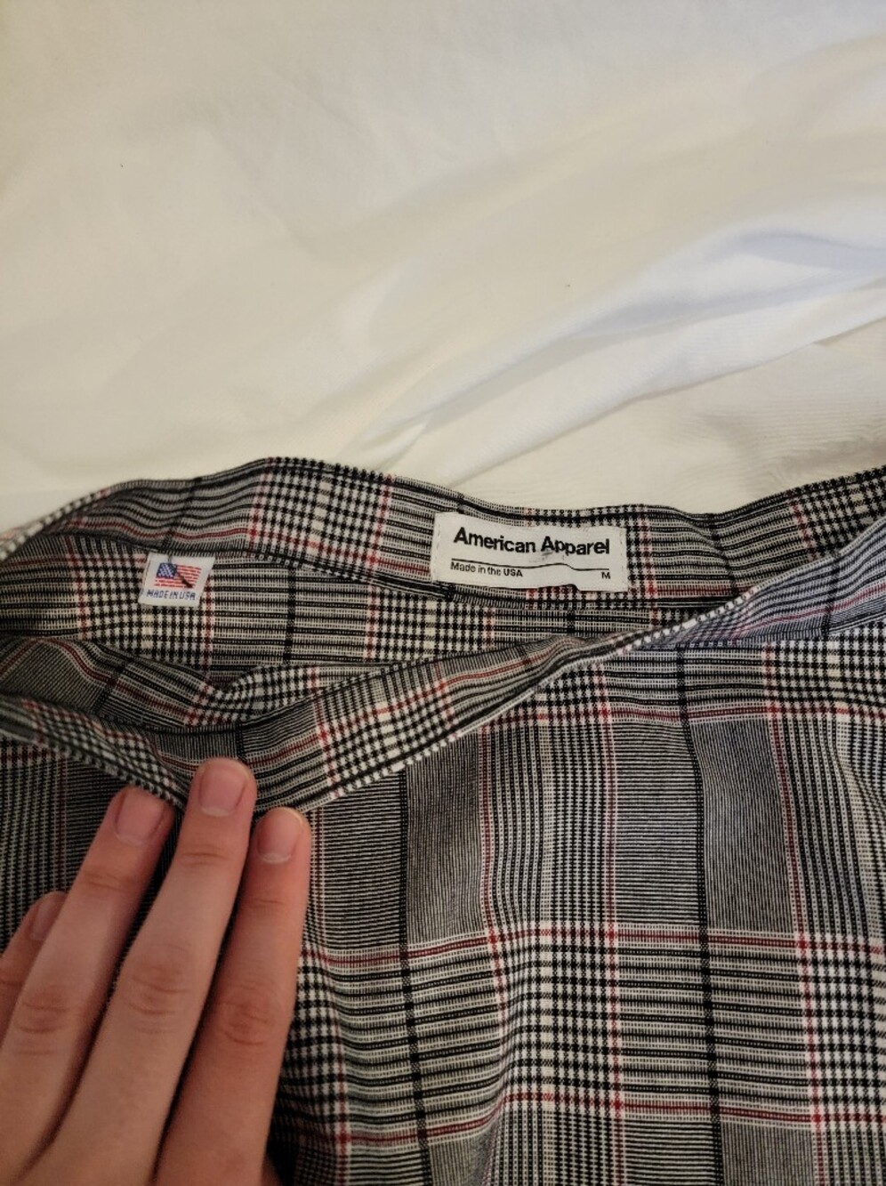 2010s American Apparel Plaid Circle Skirt